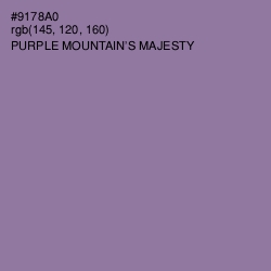 #9178A0 - Purple Mountain's Majesty Color Image